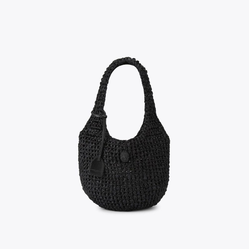 Kurt Geiger Small Crochet Tote Bag Negrii | RXBAMV-920