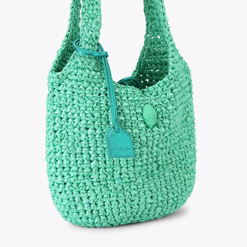 Kurt Geiger Small Crochet Tote Bag Verzi | ELDTUR-804