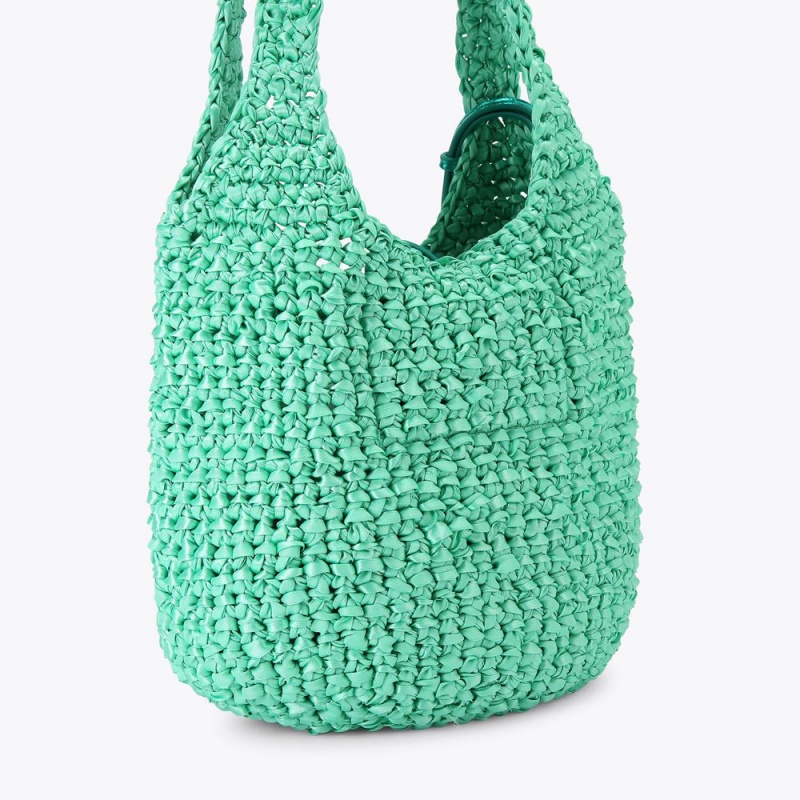 Kurt Geiger Small Crochet Tote Bag Verzi | ELDTUR-804