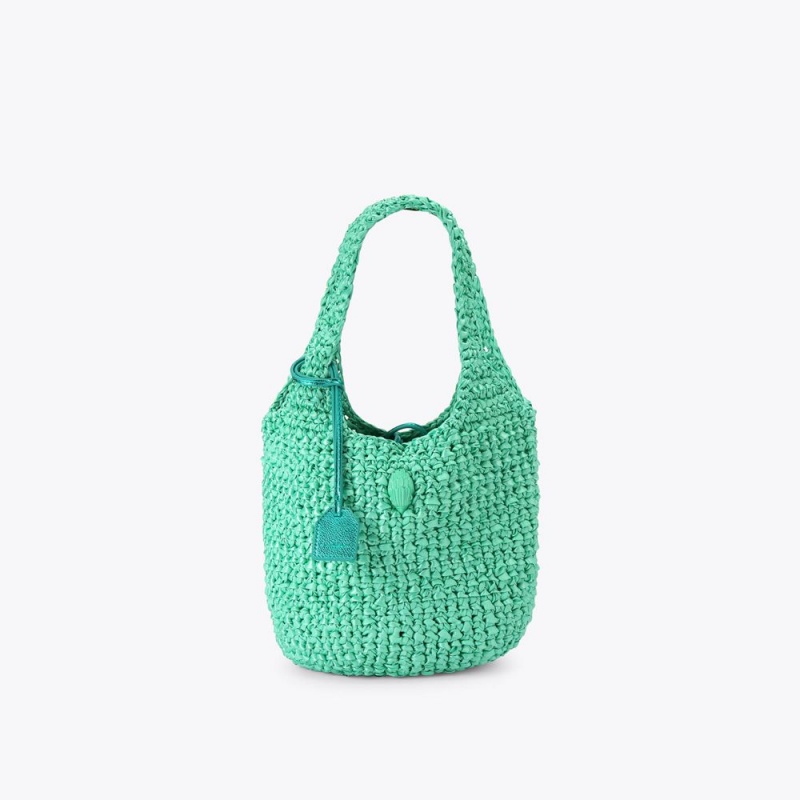 Kurt Geiger Small Crochet Tote Bag Verzi | ELDTUR-804