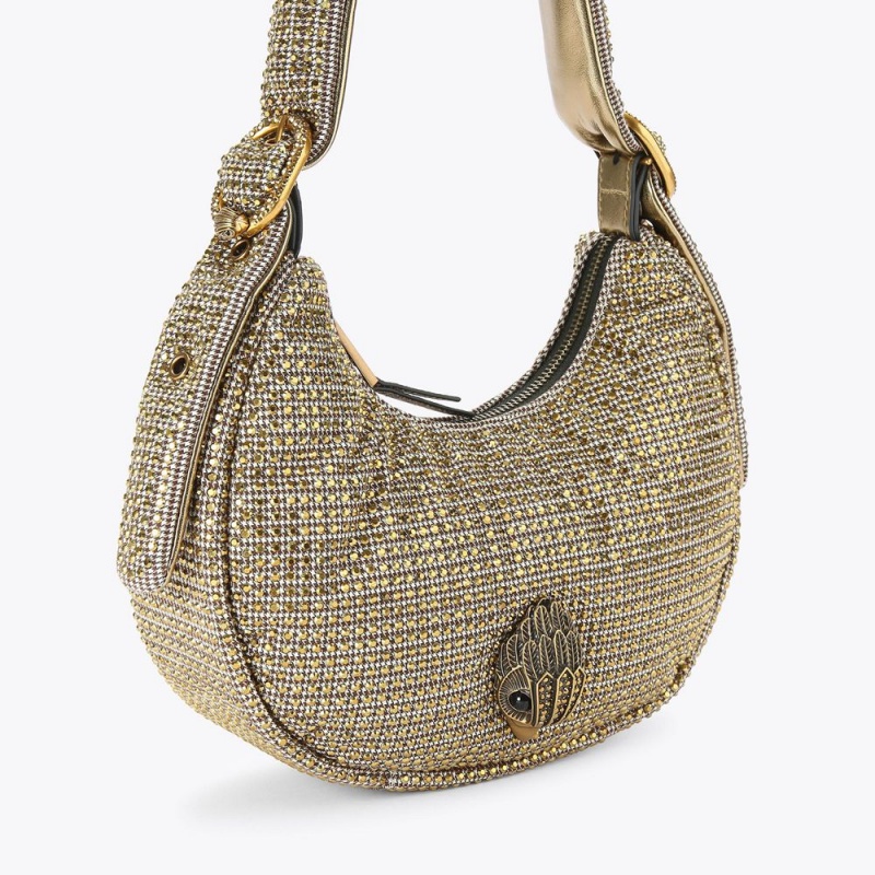 Kurt Geiger Small Kensington Hobo Bag Bej | ZSGECQ-256