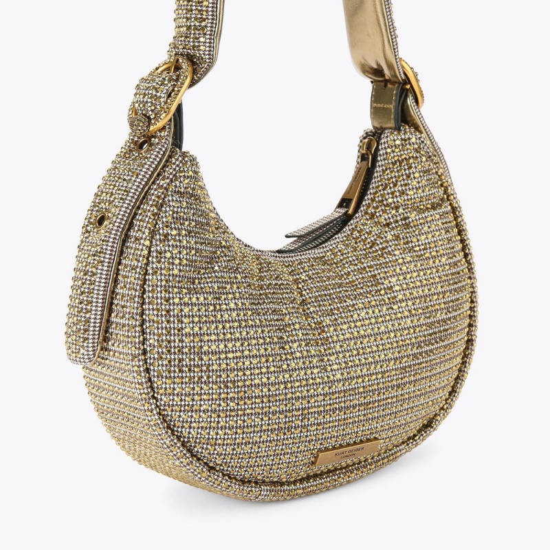 Kurt Geiger Small Kensington Hobo Bag Bej | ZSGECQ-256