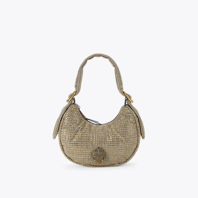 Kurt Geiger Small Kensington Hobo Bag Bej | ZSGECQ-256