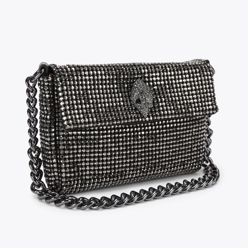 Kurt Geiger Small Party Shoulder Bag Gunmetal | HWUVCE-387