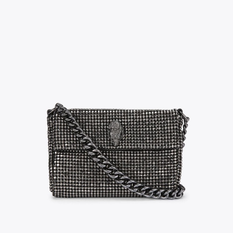 Kurt Geiger Small Party Shoulder Bag Gunmetal | HWUVCE-387