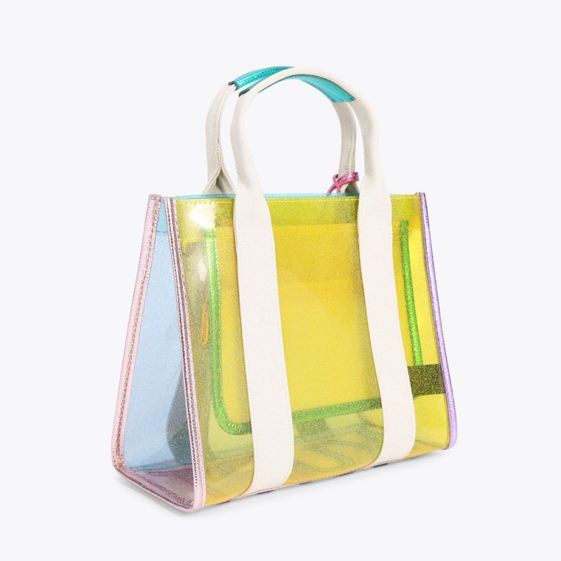 Kurt Geiger Small Vinyl Southbank Tote Bag Colorati | MNOBSW-216