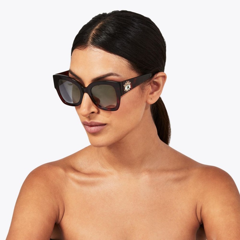 Kurt Geiger Square Butterfly Sunglasses Maro | WHBDEL-071