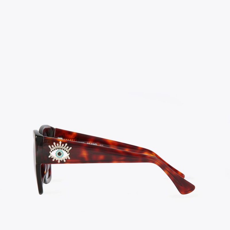 Kurt Geiger Square Butterfly Sunglasses Maro | WHBDEL-071