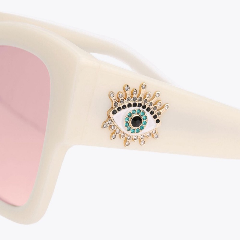 Kurt Geiger Square Butterfly Sunglasses Albi | GANYSH-529