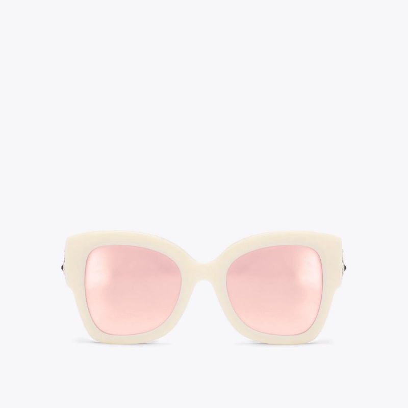 Kurt Geiger Square Butterfly Sunglasses Albi | GANYSH-529