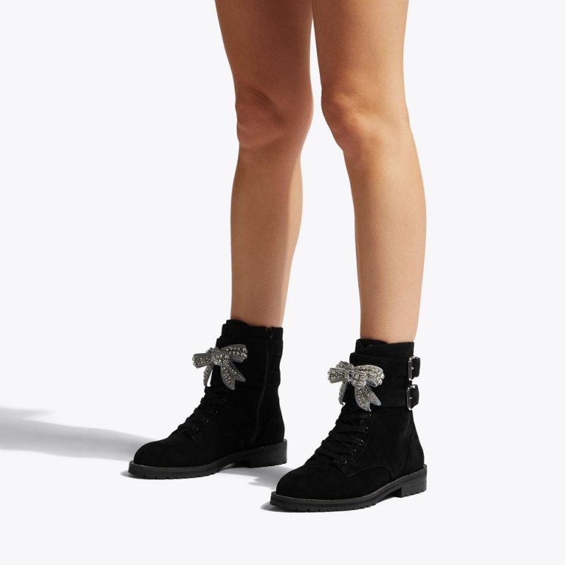 Kurt Geiger Sutton Bow Boot Negrii | WGECKS-206