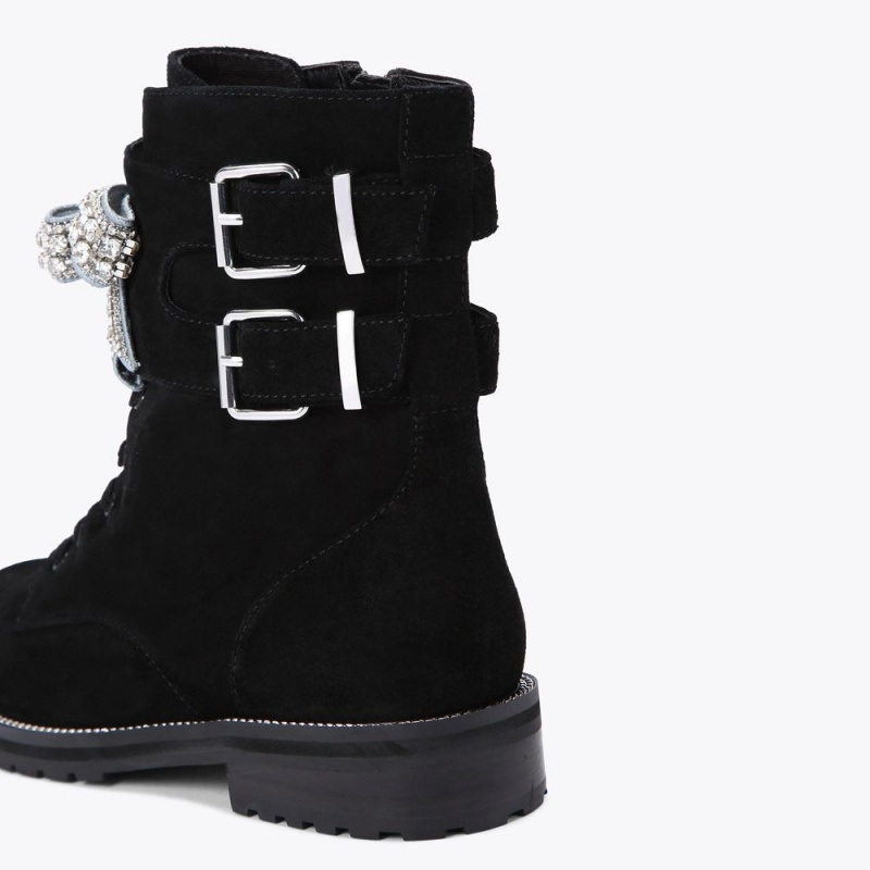 Kurt Geiger Sutton Bow Boot Negrii | WGECKS-206