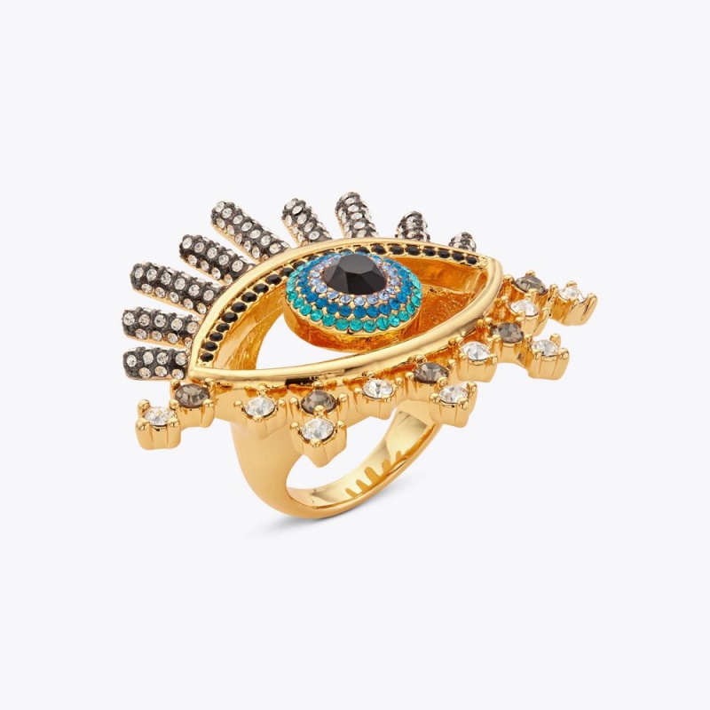 Kurt Geiger Xl Evil Eye Ring Aurii | UXJCVG-438