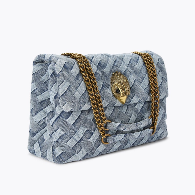 Kurt Geiger Xxl Denim Kensington Bag Denim | OPFQNH-063