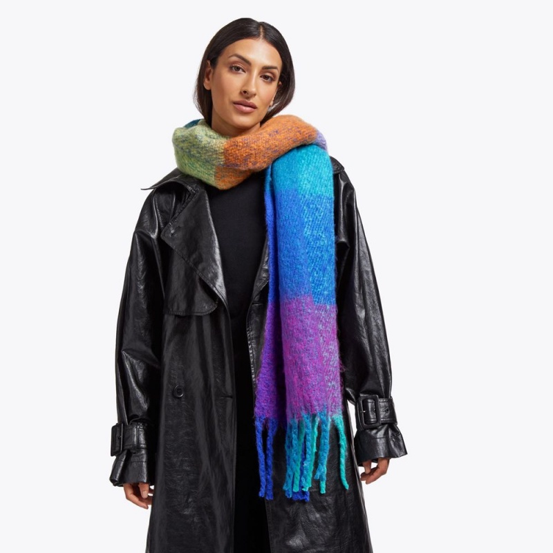 Kurt Geiger Yarndye Scarf Albastri | JTXMYF-625