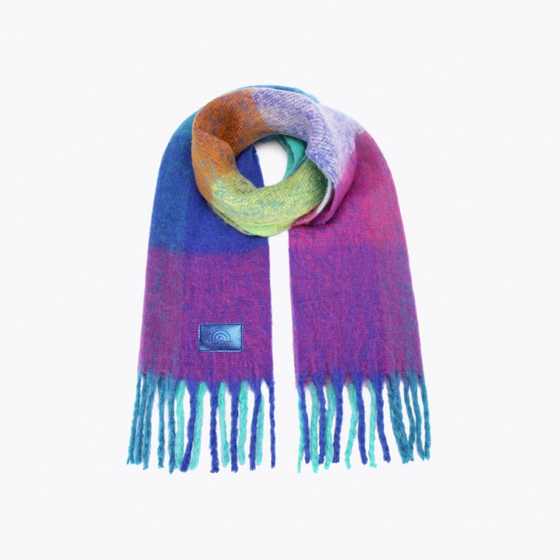 Kurt Geiger Yarndye Scarf Albastri | JTXMYF-625