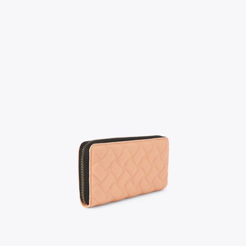 Kurt Geiger Zip Wallet Peach | KWXICY-751